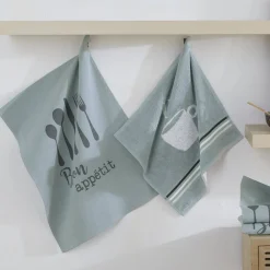 Becquet Torchons et essuie-mains jacquard bon appétit - lot de 3 ou de 6< Idées Cuisine|Idées Cuisine