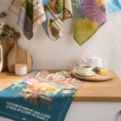 Becquet Torchons imprimés La Plage< Idées Cuisine|Idées Cuisine