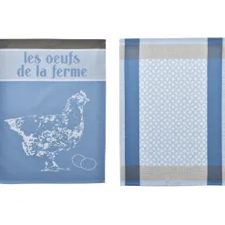 Becquet Torchons jacquard - motif fantaisie - lot de 3 ou 6< Idées Cuisine|Idées Cuisine