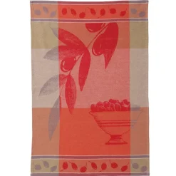 Becquet Torchons jacquard feuilles et fruits - lot de 2 ou de 4< Idées Cuisine|Idées Cuisine