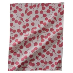 Becquet Torchons jacquard motif cerises - lot de 2 ou 4 - CRÉATION< Idées Cuisine|Idées Cuisine