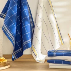Becquet Torchons jacquard rayures ou carreaux - Lot de 3 ou 6< Idées Cuisine|Idées Cuisine