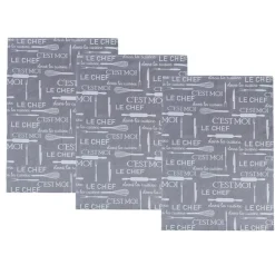 Becquet Torchons tissés jacquard "C'est moi le chef" - Lot de 3 ou de 6< Idées Cuisine|Idées Cuisine
