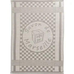 Becquet Torchons tissés jacquard décor Savon de Marseille - Lot de 3 ou de 6< Idées Cuisine|Idées Cuisine