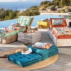Becquet Triple coussin matelas< Décoration Textile Unie|Pouf, Matelas, Futon