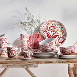 Becquet Vaisselle mix and match motifs fleurs et bandana< Décoration|Art De La Table