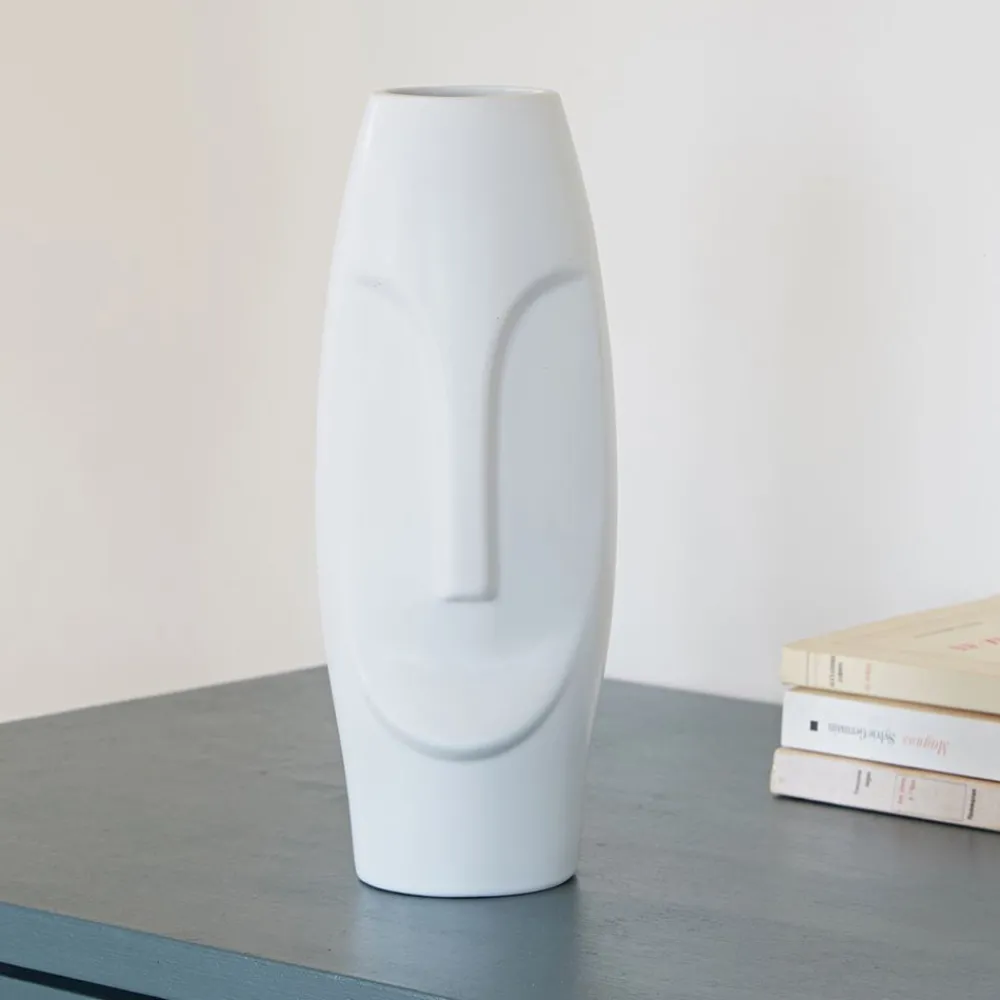 Becquet Vases visages< Vase, Cache-Pot|Décoration