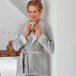 Becquet Veste d'intérieur en polaire<Femme Pyjama Femme|Peignoir D’Intérieur, Veste D’Intérieur