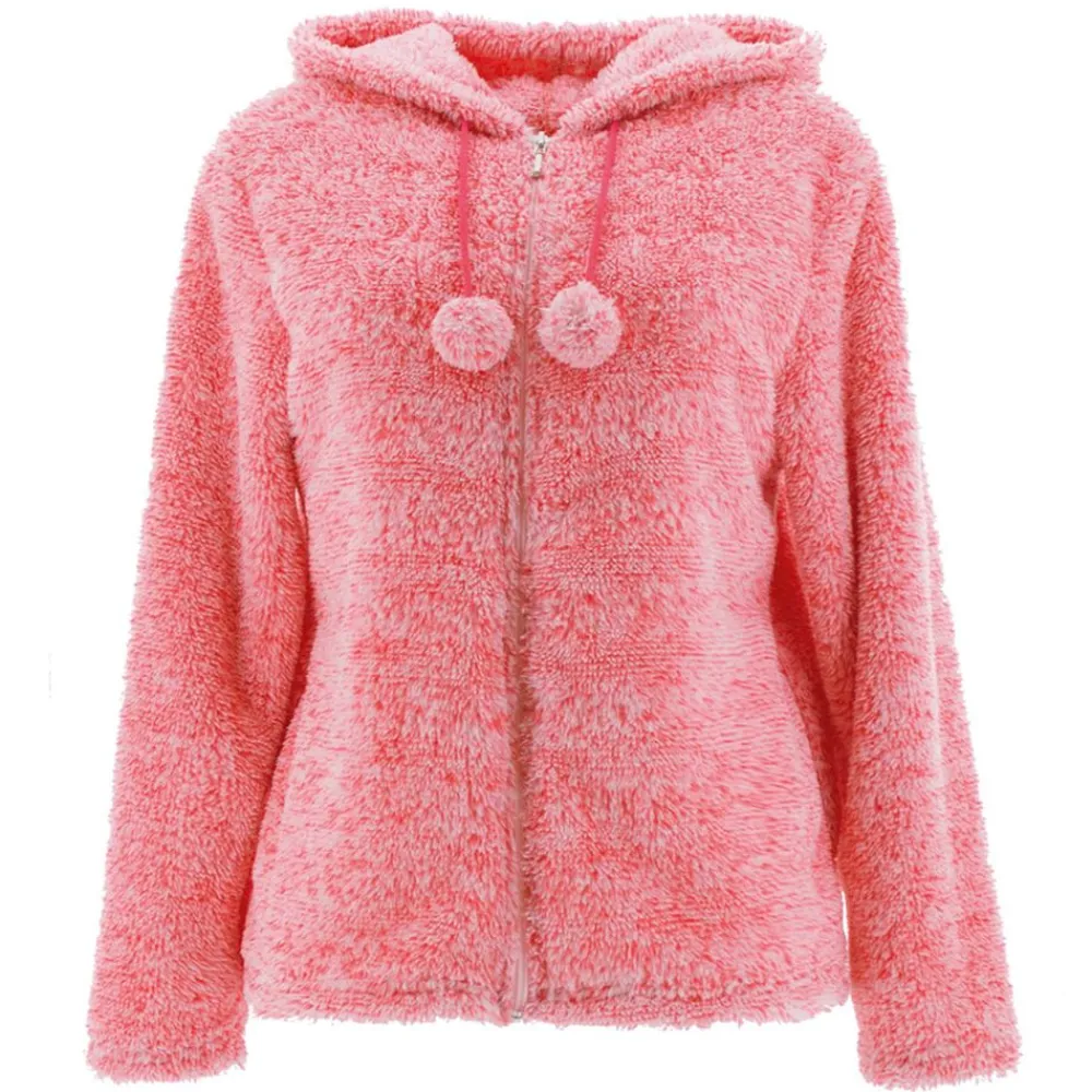 Becquet Veste polaire toucher peluche DODO HOMEWEAR® - 240 g/m²<Femme Pyjama Femme|Peignoir D’Intérieur, Veste D’Intérieur
