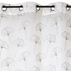 Becquet Voilage brodé feuilles< Rideau Et Déco Textile|Voilage, Panneau