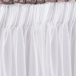 Becquet Voilage brodé finition écailles, galon fronceur< Rideau Et Déco Textile|Voilage, Panneau