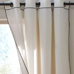 Becquet Voilage en lin< Rideau Et Déco Textile|Voilage, Panneau