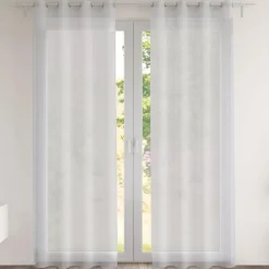 Becquet Voilage en étamine chambray< Rideau Et Déco Textile|Décoration Textile Unie