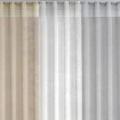 Becquet Voilage en étamine chambray< Rideau Et Déco Textile|Décoration Textile Unie