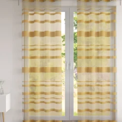 Becquet Voilage rayures satinées< Rideau Et Déco Textile|Décoration Textile Unie