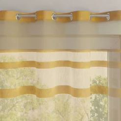 Becquet Voilage rayures satinées< Rideau Et Déco Textile|Décoration Textile Unie