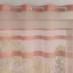 Becquet Voilage rayures satinées< Rideau Et Déco Textile|Décoration Textile Unie