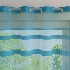 Becquet Voilage rayures satinées< Rideau Et Déco Textile|Décoration Textile Unie