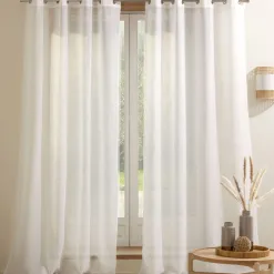 Becquet Voilage étamine aspect tramé< Rideau Et Déco Textile|Voilage, Panneau