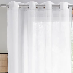 Becquet Voilage étamine œillets< Rideau Et Déco Textile|Décoration Textile Unie