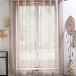 Becquet Voilage étamine œillets< Rideau Et Déco Textile|Décoration Textile Unie