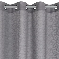 Becquet Voilage étamine motif jacquard éventail< Rideau Et Déco Textile|Voilage, Panneau