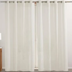 Becquet Voilage tissage fileté< Décoration Textile Unie