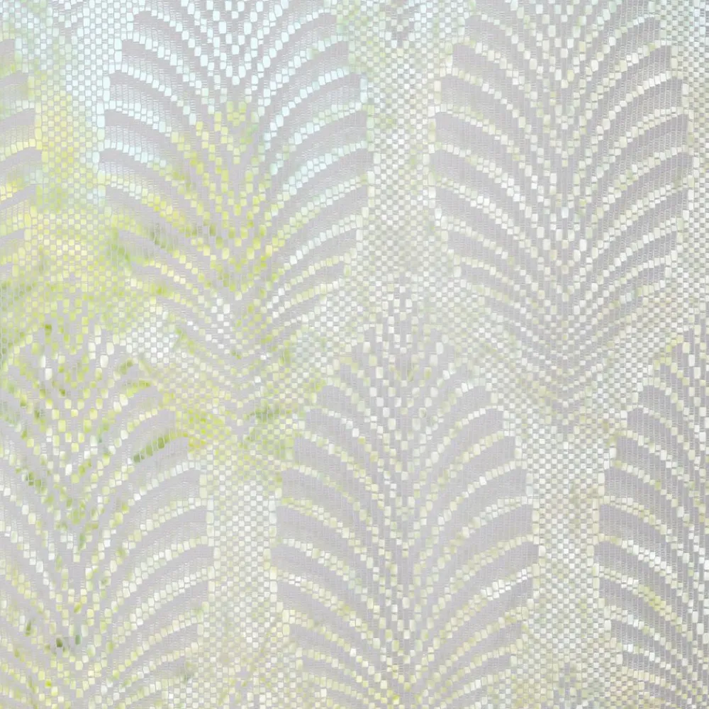 Becquet Voilages droits motif feuilles de palme - La paire< Voilage En Pointe, Voilage Droit, Brise-Bise, Store|Rideau Et Déco Textile